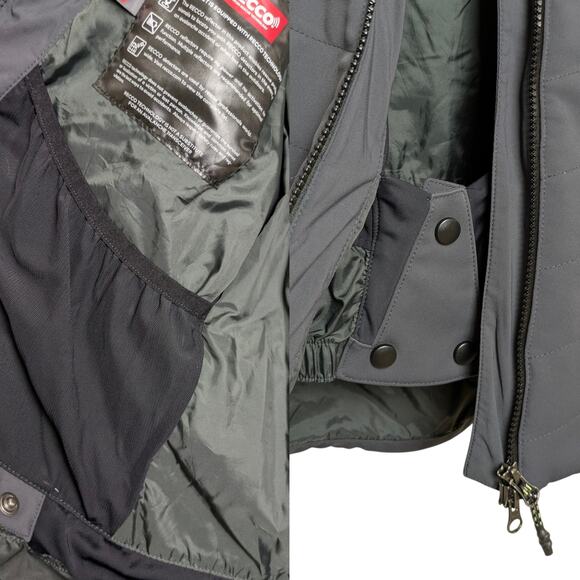 Sweaty Betty Method Ski Jacket XS Slate Gray Black White Insulated EUC - Picture 5 of 9